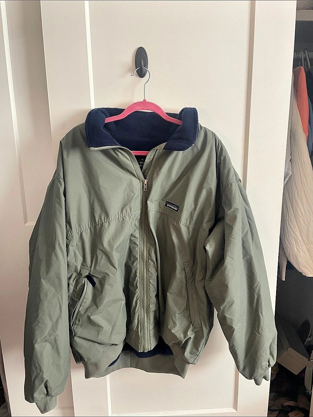 Patagonia Shelled Synchilla Jacket Men's Lightweight Jacket Green XL Like New